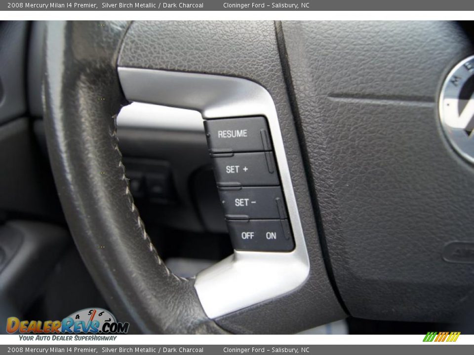 2008 Mercury Milan I4 Premier Silver Birch Metallic / Dark Charcoal Photo #26