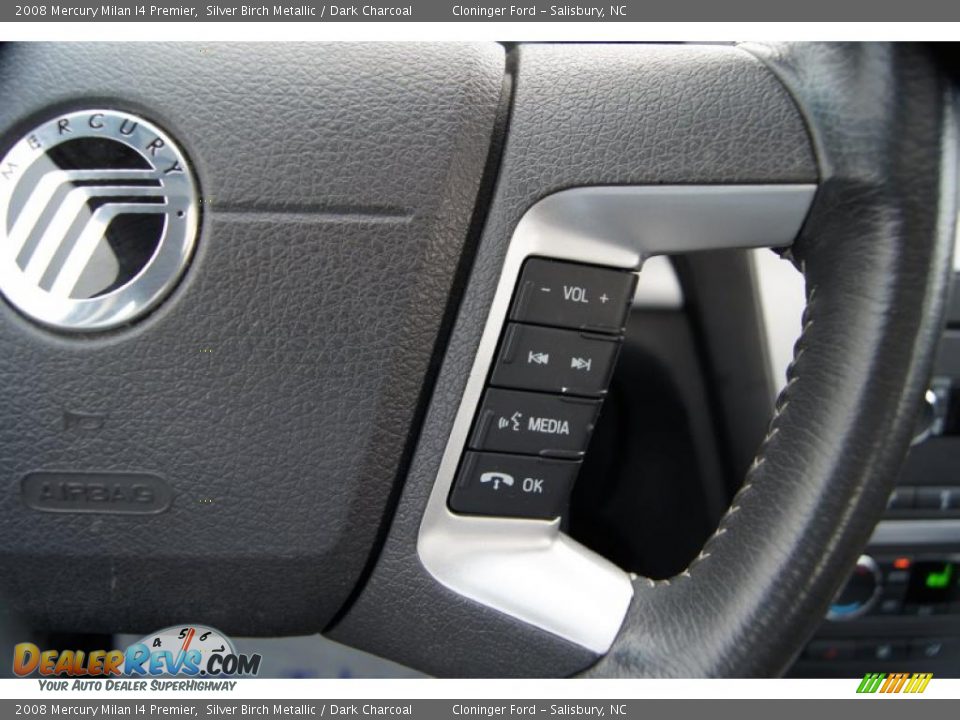 2008 Mercury Milan I4 Premier Silver Birch Metallic / Dark Charcoal Photo #27