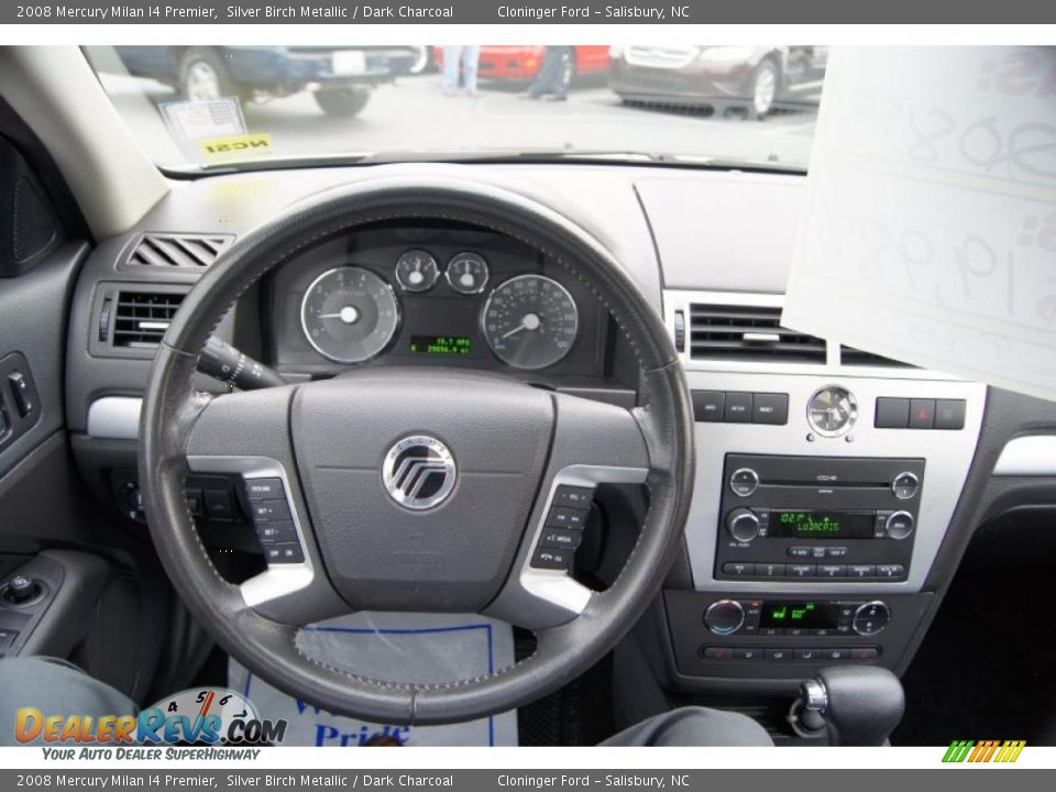 2008 Mercury Milan I4 Premier Silver Birch Metallic / Dark Charcoal Photo #28