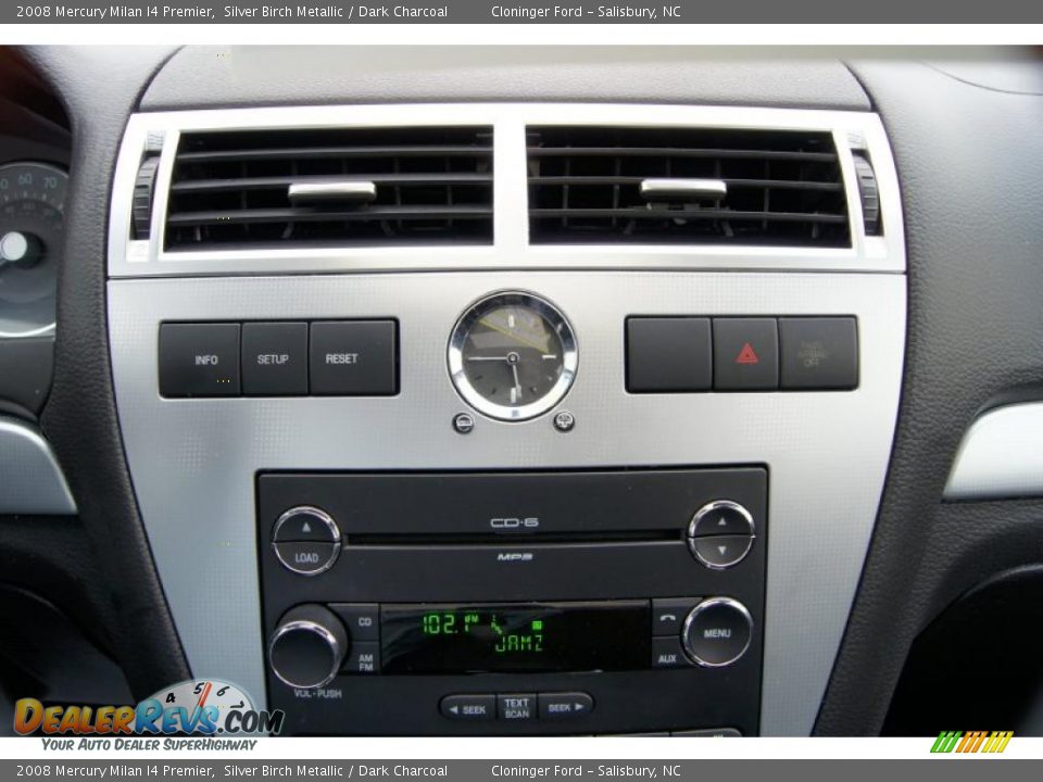 2008 Mercury Milan I4 Premier Silver Birch Metallic / Dark Charcoal Photo #29