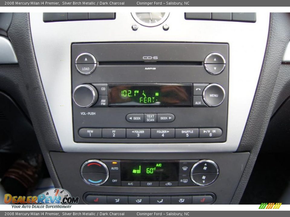 2008 Mercury Milan I4 Premier Silver Birch Metallic / Dark Charcoal Photo #30