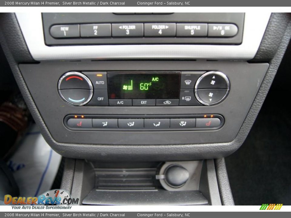 2008 Mercury Milan I4 Premier Silver Birch Metallic / Dark Charcoal Photo #31