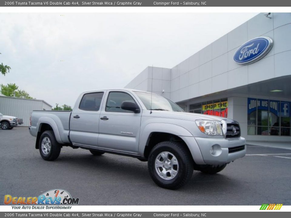 2006 Toyota Tacoma V6 Double Cab 4x4 Silver Streak Mica / Graphite Gray Photo #1