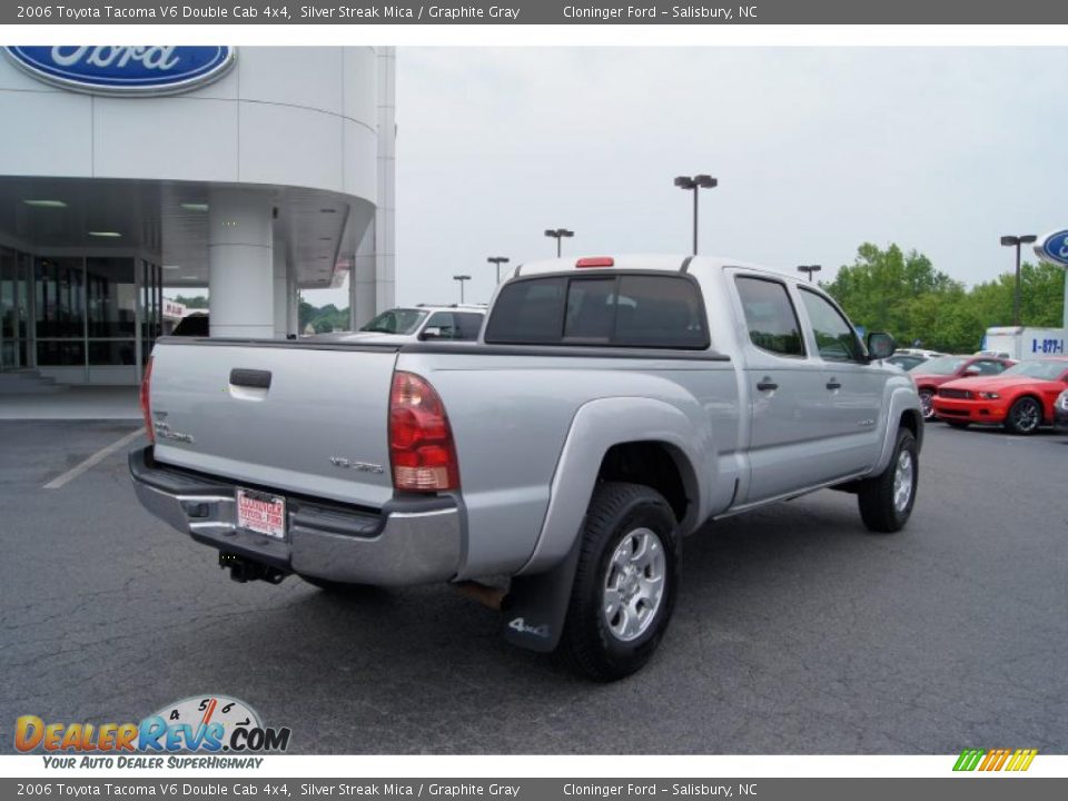 2006 Toyota Tacoma V6 Double Cab 4x4 Silver Streak Mica / Graphite Gray Photo #3