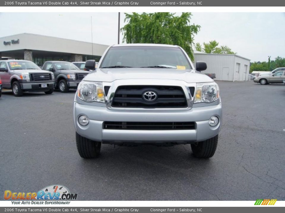 2006 Toyota Tacoma V6 Double Cab 4x4 Silver Streak Mica / Graphite Gray Photo #7