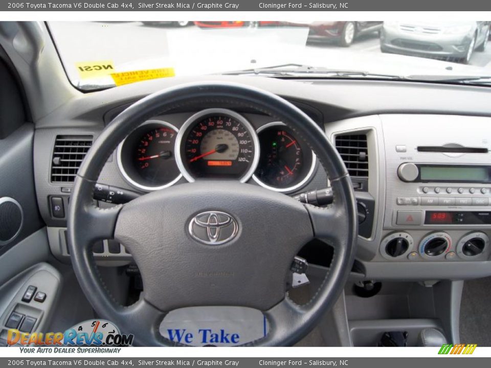 2006 Toyota Tacoma V6 Double Cab 4x4 Silver Streak Mica / Graphite Gray Photo #29