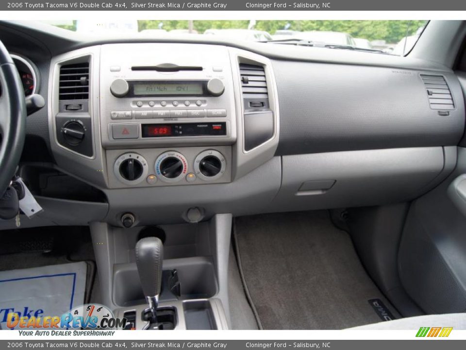 2006 Toyota Tacoma V6 Double Cab 4x4 Silver Streak Mica / Graphite Gray Photo #34