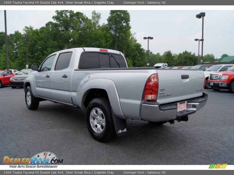 2006 Toyota Tacoma V6 Double Cab 4x4 Silver Streak Mica / Graphite Gray Photo #36