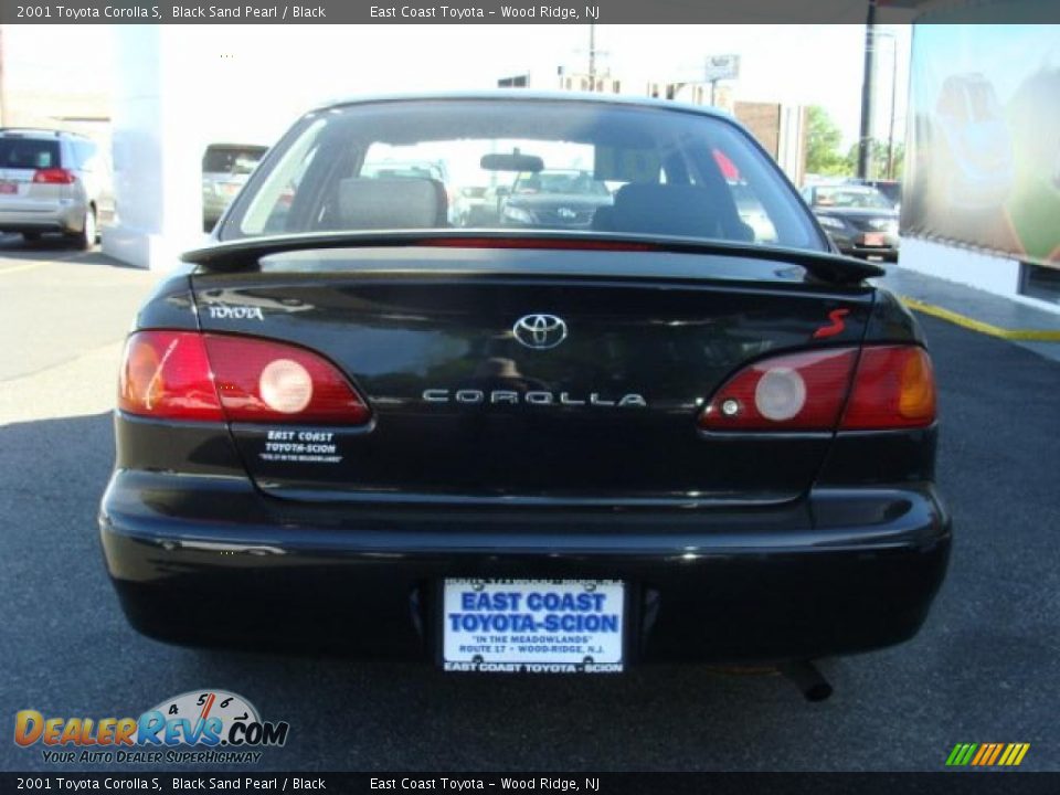 2001 Toyota Corolla S Black Sand Pearl / Black Photo #5