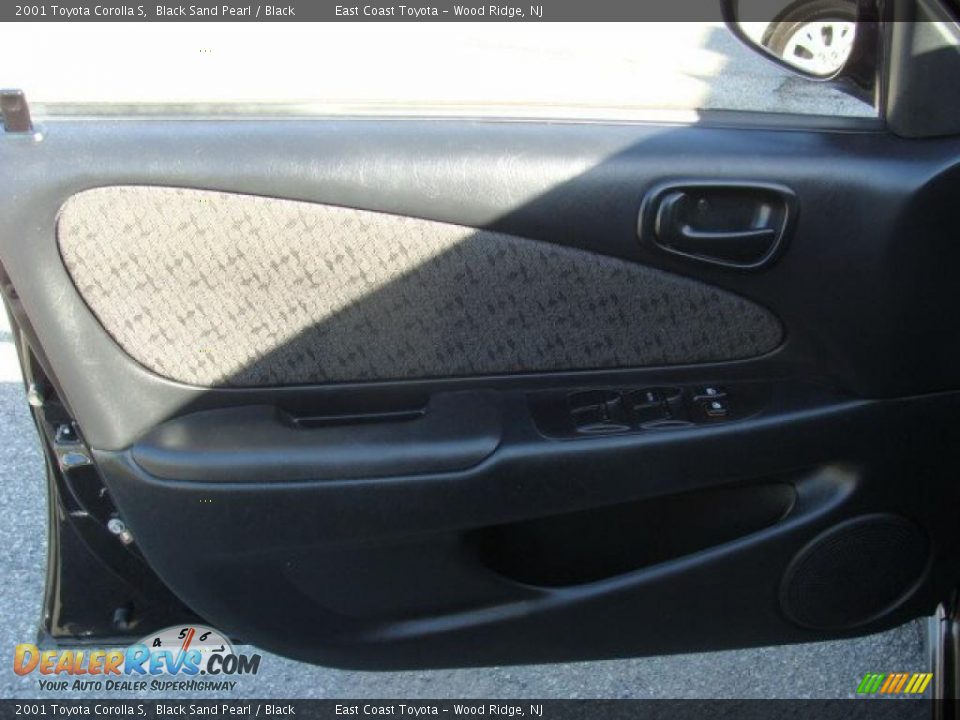2001 Toyota Corolla S Black Sand Pearl / Black Photo #6