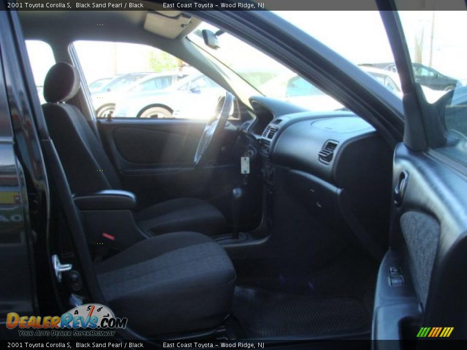 2001 Toyota Corolla S Black Sand Pearl / Black Photo #8