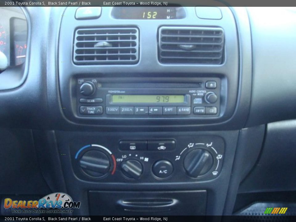 2001 Toyota Corolla S Black Sand Pearl / Black Photo #11