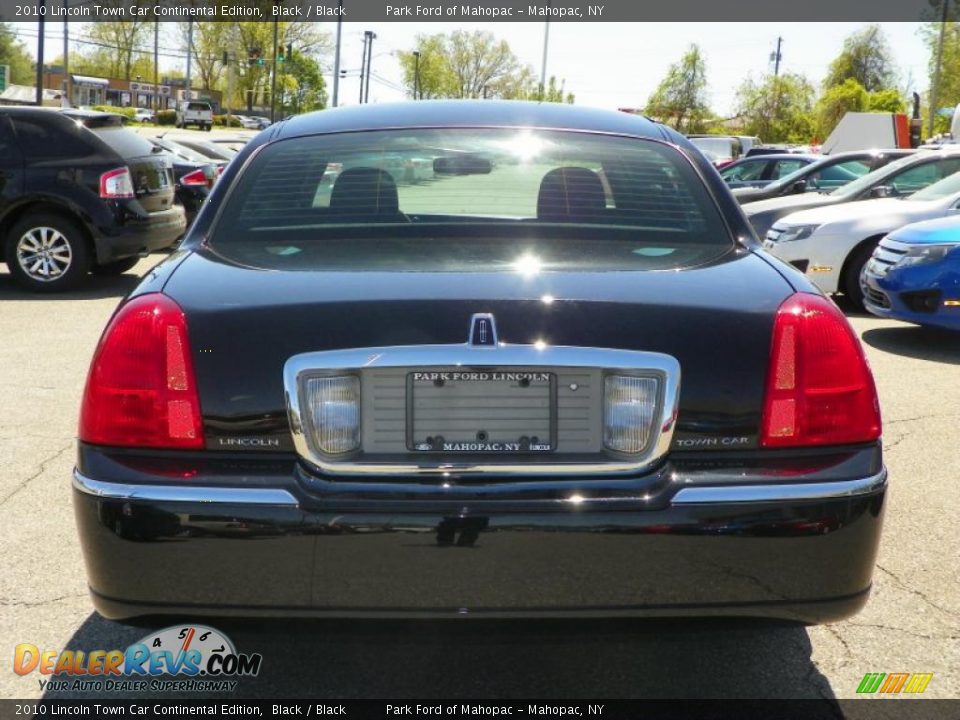 2010 Lincoln Town Car Continental Edition Black / Black Photo #19