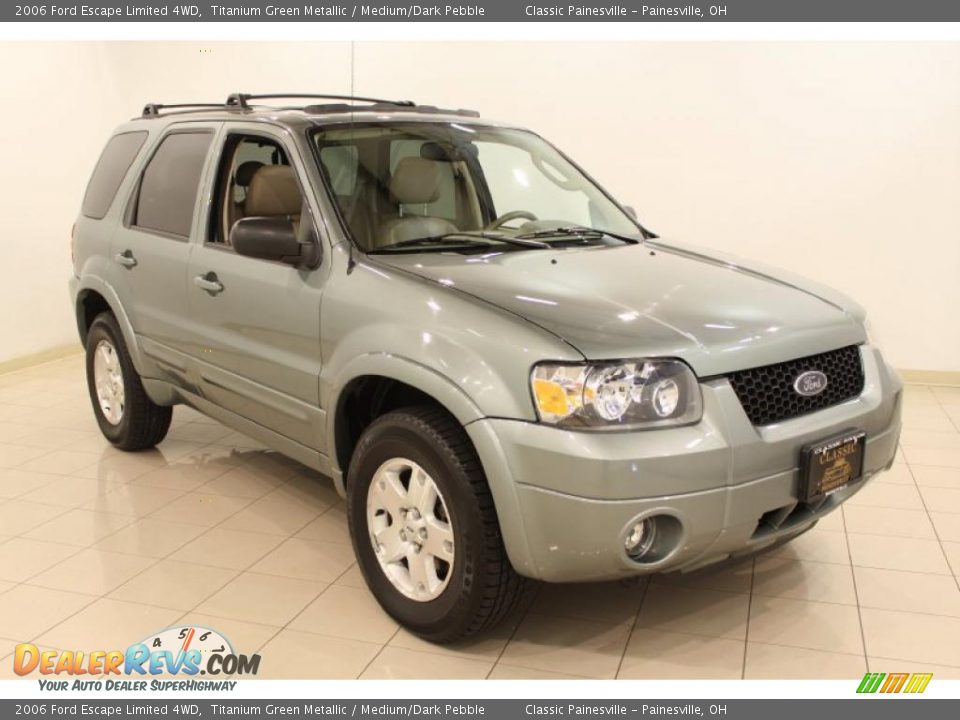 2006 Ford Escape Limited 4WD Titanium Green Metallic / Medium/Dark Pebble Photo #1