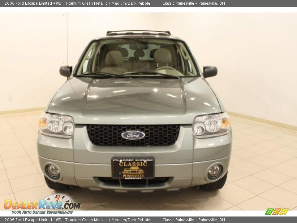 2006 Ford Escape Limited 4WD Titanium Green Metallic / Medium/Dark Pebble Photo #2