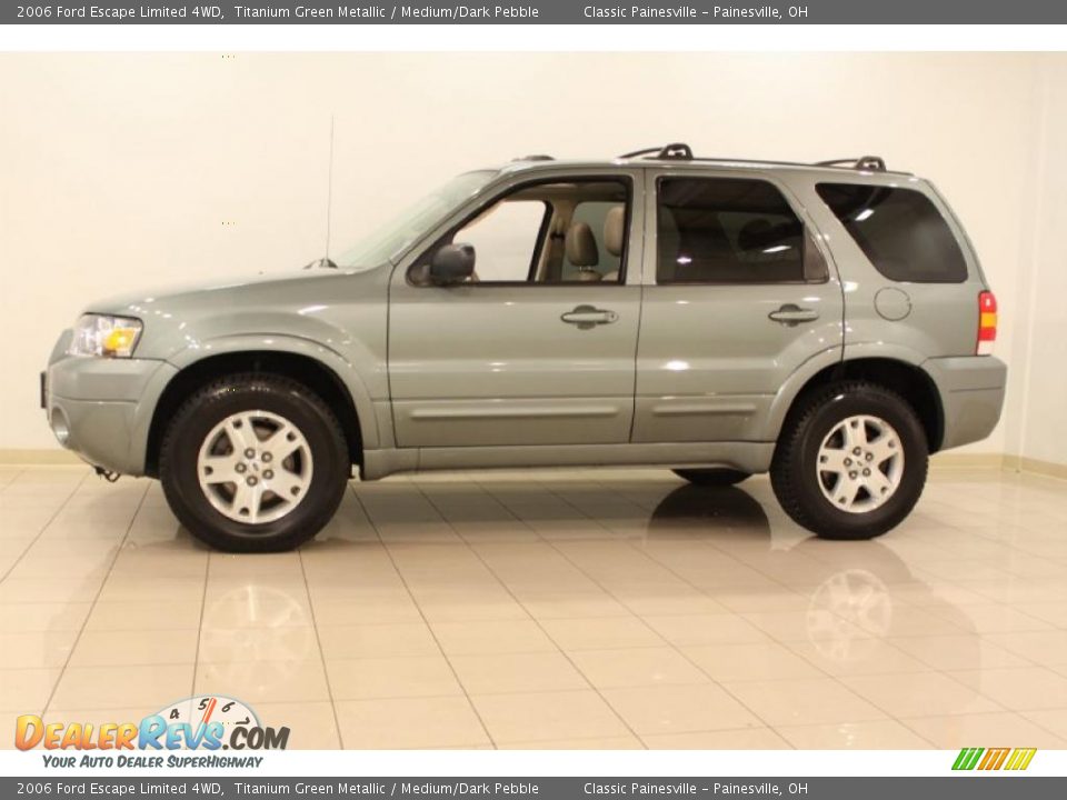 2006 Ford Escape Limited 4WD Titanium Green Metallic / Medium/Dark Pebble Photo #4