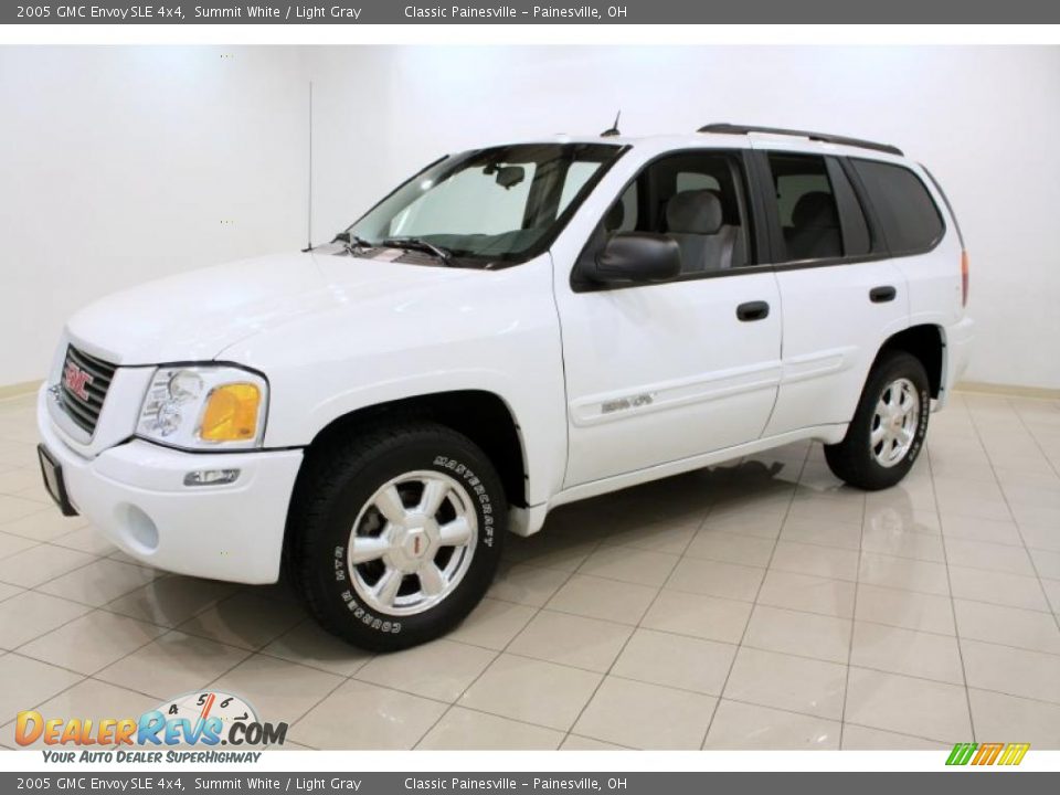 2005 GMC Envoy SLE 4x4 Summit White / Light Gray Photo #3