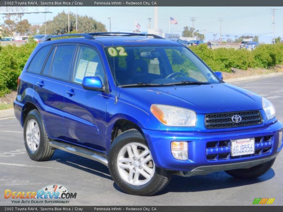 2002 Toyota RAV4 Spectra Blue Mica / Gray Photo #1