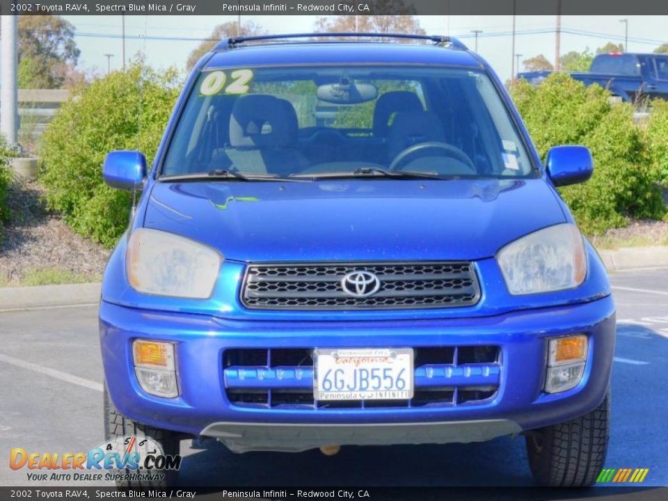 2002 Toyota RAV4 Spectra Blue Mica / Gray Photo #2