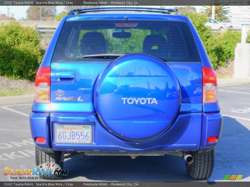 2002 Toyota RAV4 Spectra Blue Mica / Gray Photo #5