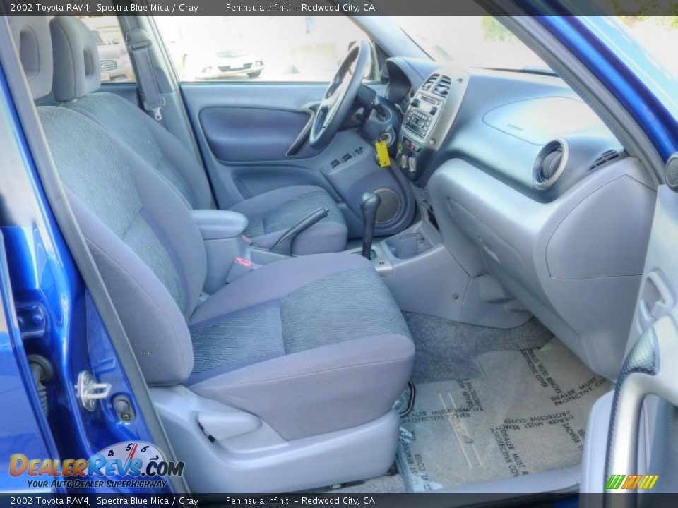 2002 Toyota RAV4 Spectra Blue Mica / Gray Photo #10