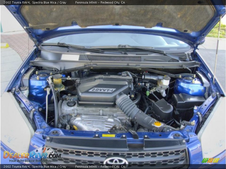 2002 Toyota RAV4 Spectra Blue Mica / Gray Photo #17