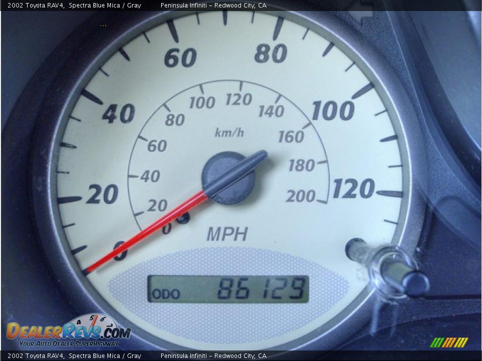 2002 Toyota RAV4 Spectra Blue Mica / Gray Photo #18