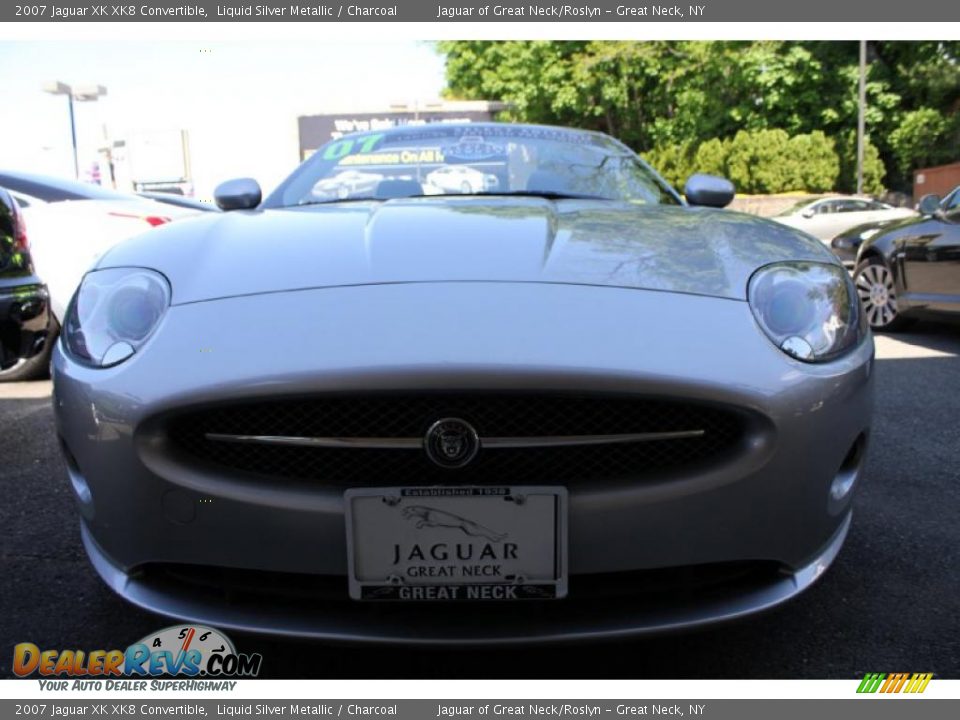 2007 Jaguar XK XK8 Convertible Liquid Silver Metallic / Charcoal Photo #4