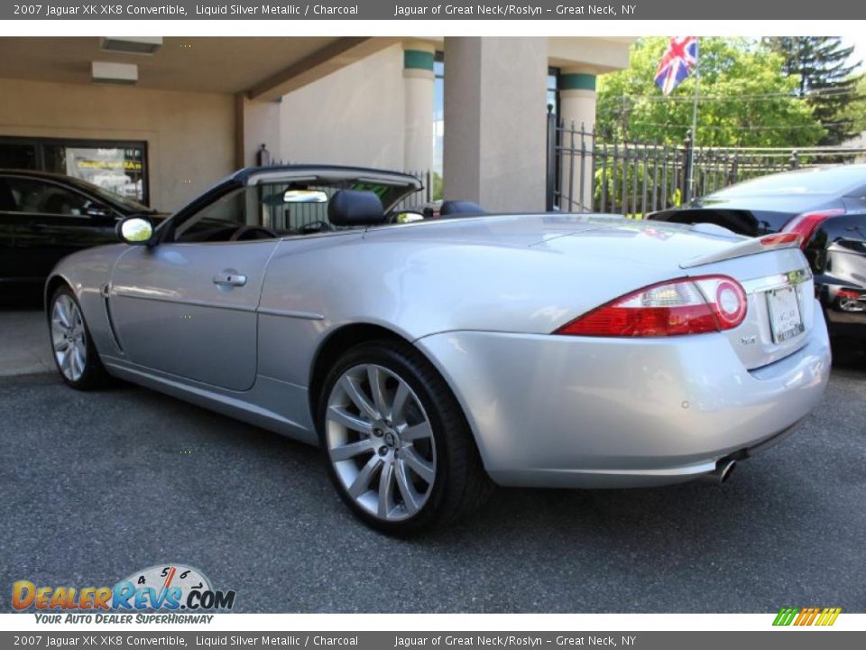 2007 Jaguar XK XK8 Convertible Liquid Silver Metallic / Charcoal Photo #5