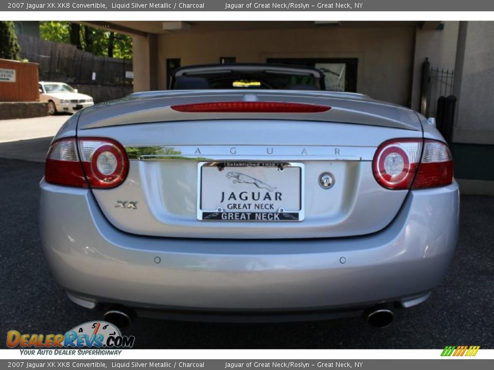 2007 Jaguar XK XK8 Convertible Liquid Silver Metallic / Charcoal Photo #6