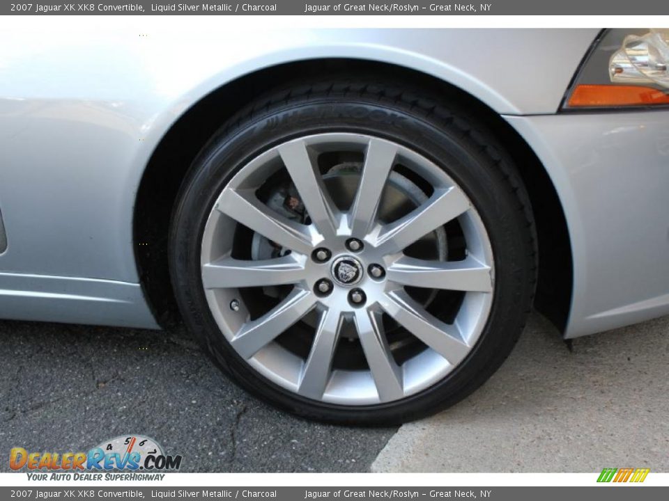 2007 Jaguar XK XK8 Convertible Liquid Silver Metallic / Charcoal Photo #10