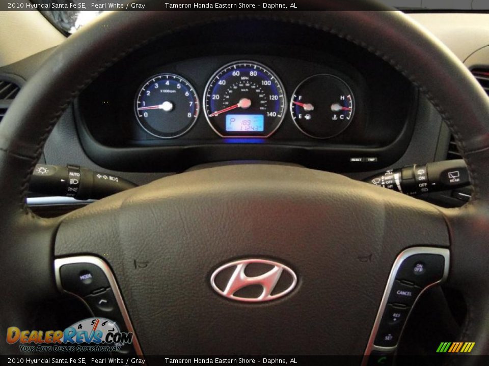 2010 Hyundai Santa Fe SE Steering Wheel Photo #19