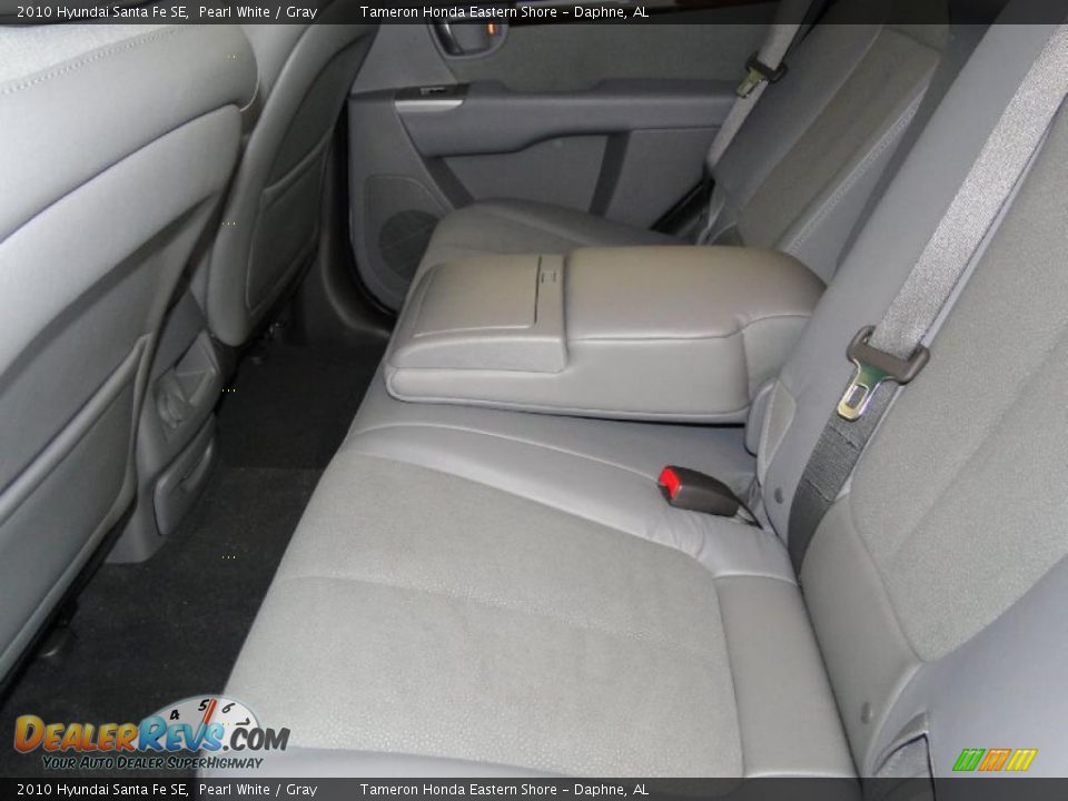 2010 Hyundai Santa Fe SE Pearl White / Gray Photo #29