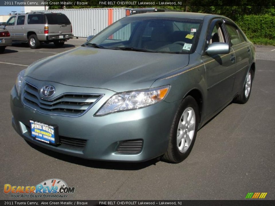 2011 Toyota Camry Aloe Green Metallic / Bisque Photo #1