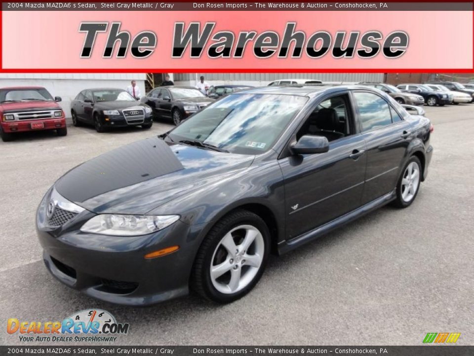 2004 Mazda MAZDA6 s Sedan Steel Gray Metallic / Gray Photo #1