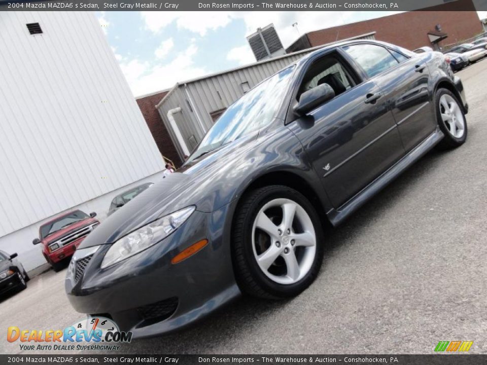 2004 Mazda MAZDA6 s Sedan Steel Gray Metallic / Gray Photo #2