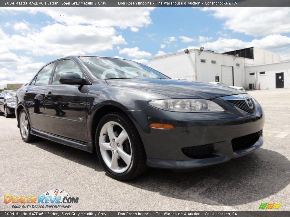 2004 Mazda MAZDA6 s Sedan Steel Gray Metallic / Gray Photo #5