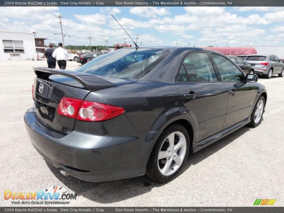 2004 Mazda MAZDA6 s Sedan Steel Gray Metallic / Gray Photo #8