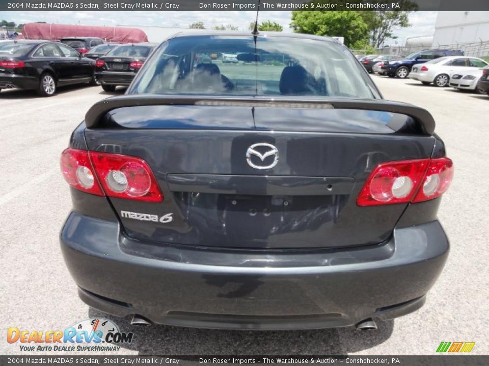 2004 Mazda MAZDA6 s Sedan Steel Gray Metallic / Gray Photo #9