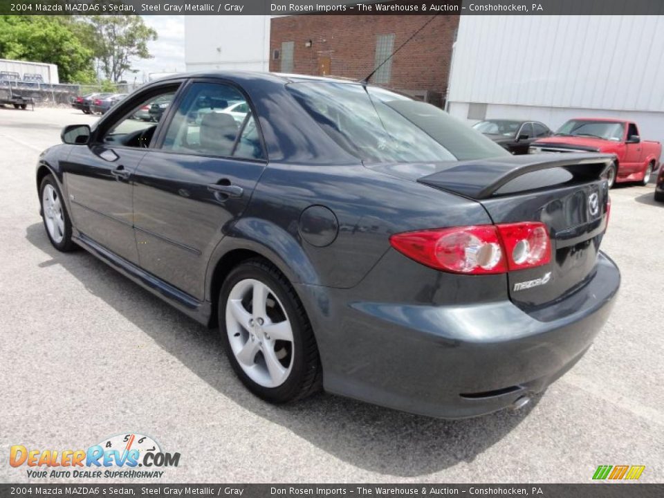 2004 Mazda MAZDA6 s Sedan Steel Gray Metallic / Gray Photo #10