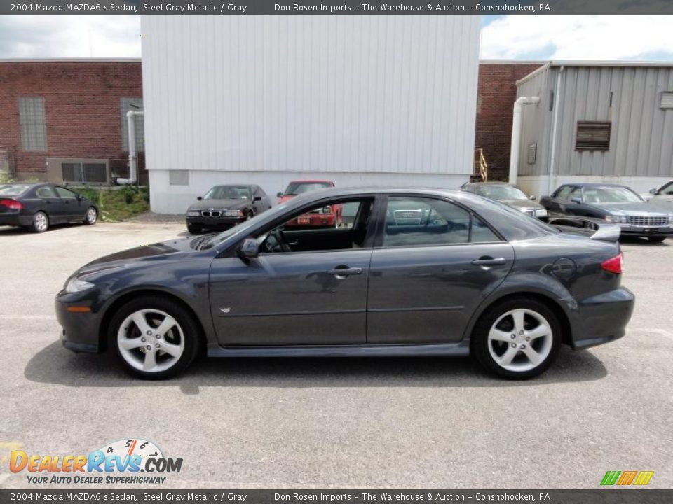 2004 Mazda MAZDA6 s Sedan Steel Gray Metallic / Gray Photo #11