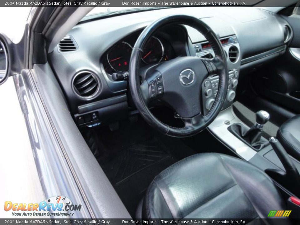 Gray Interior - 2004 Mazda MAZDA6 s Sedan Photo #12