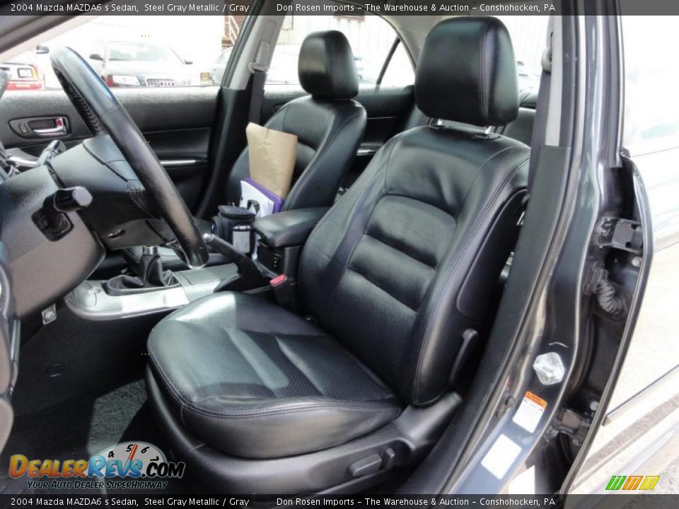 2004 Mazda MAZDA6 s Sedan Steel Gray Metallic / Gray Photo #17