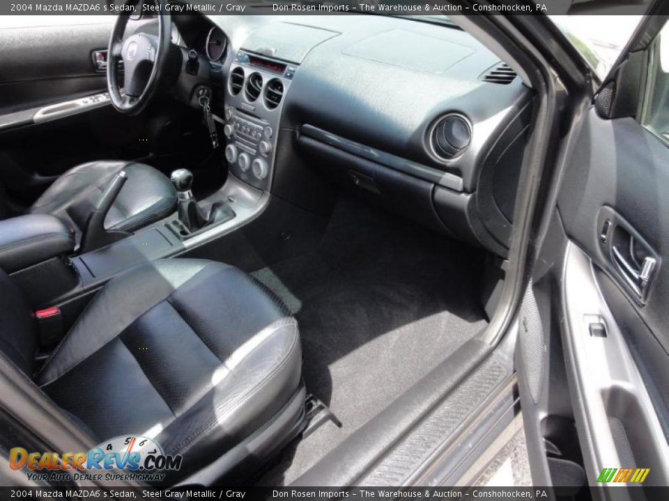 2004 Mazda MAZDA6 s Sedan Steel Gray Metallic / Gray Photo #18