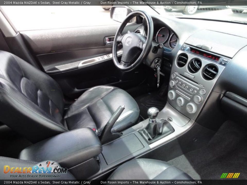 2004 Mazda MAZDA6 s Sedan Steel Gray Metallic / Gray Photo #19