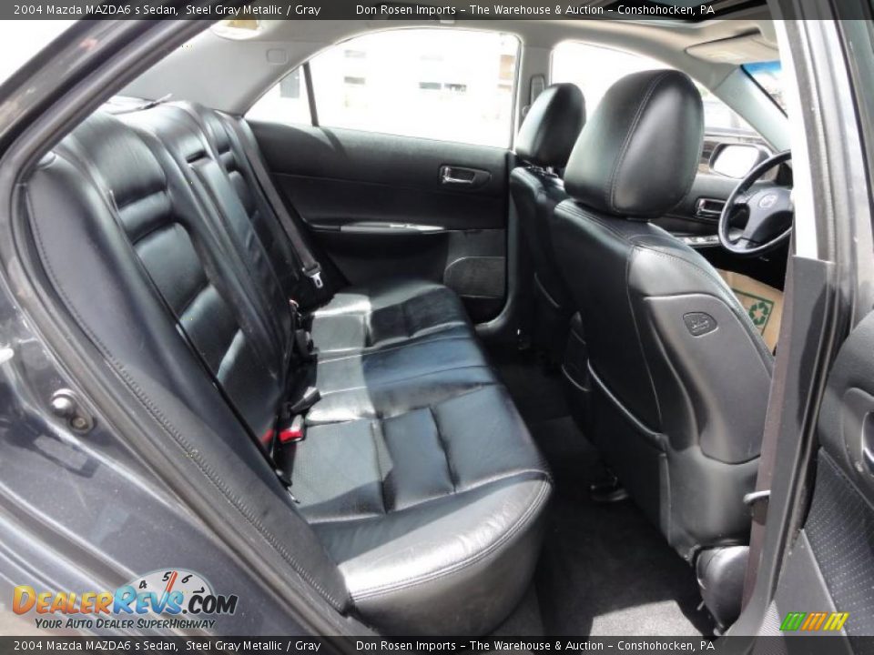 2004 Mazda MAZDA6 s Sedan Steel Gray Metallic / Gray Photo #25