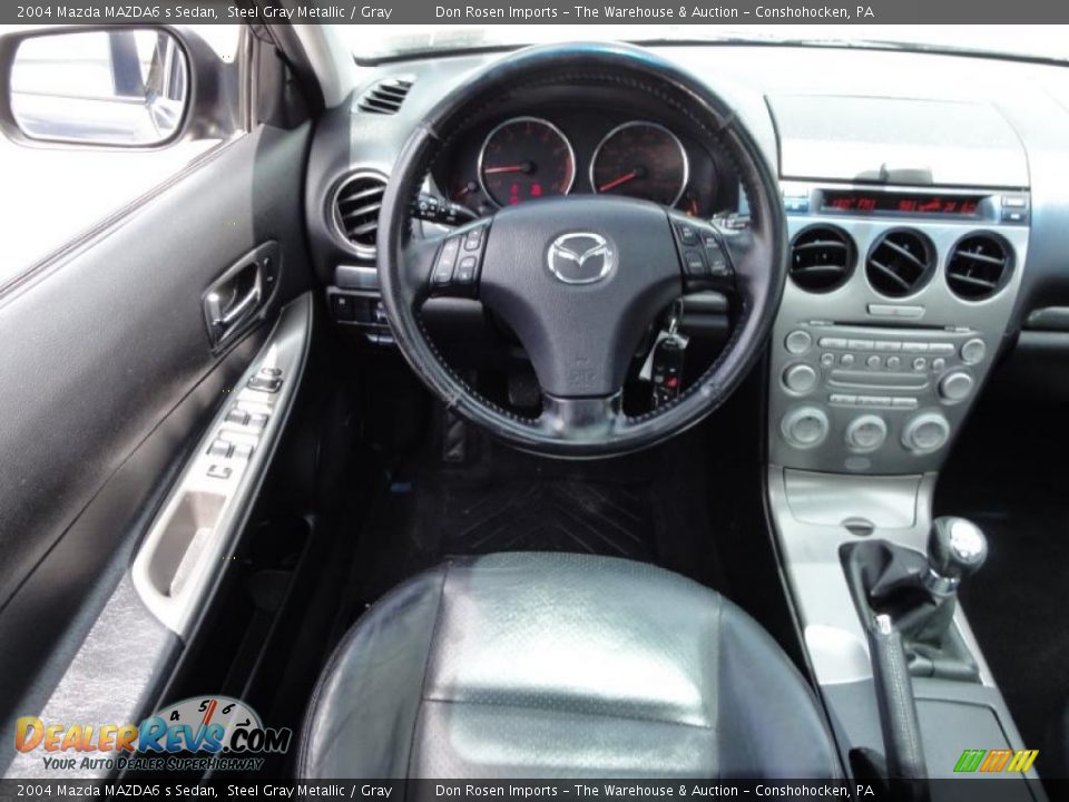 2004 Mazda MAZDA6 s Sedan Steel Gray Metallic / Gray Photo #30