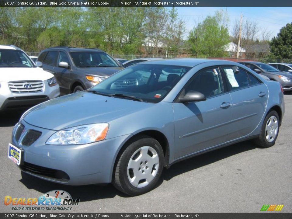2007 Pontiac G6 Sedan Blue Gold Crystal Metallic / Ebony Photo #1