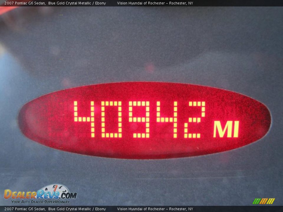 2007 Pontiac G6 Sedan Blue Gold Crystal Metallic / Ebony Photo #3