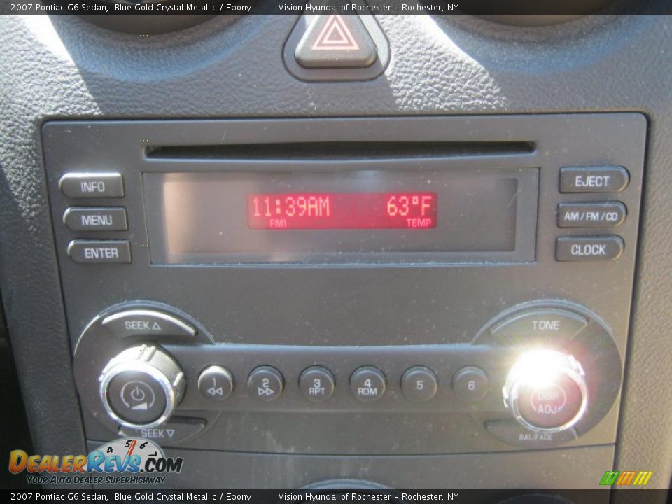 2007 Pontiac G6 Sedan Blue Gold Crystal Metallic / Ebony Photo #5